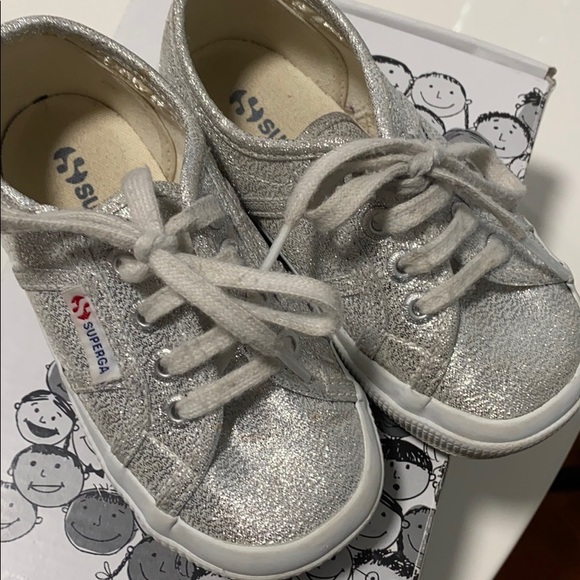 Superga Other - Superga silver Classic tennis shoes 8 / 24